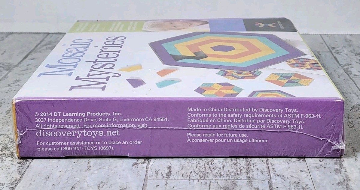 Discovery Toys Mosaic Mysteries Creative Puzzle 4182 Ages 8+ Sealed NIP NEW