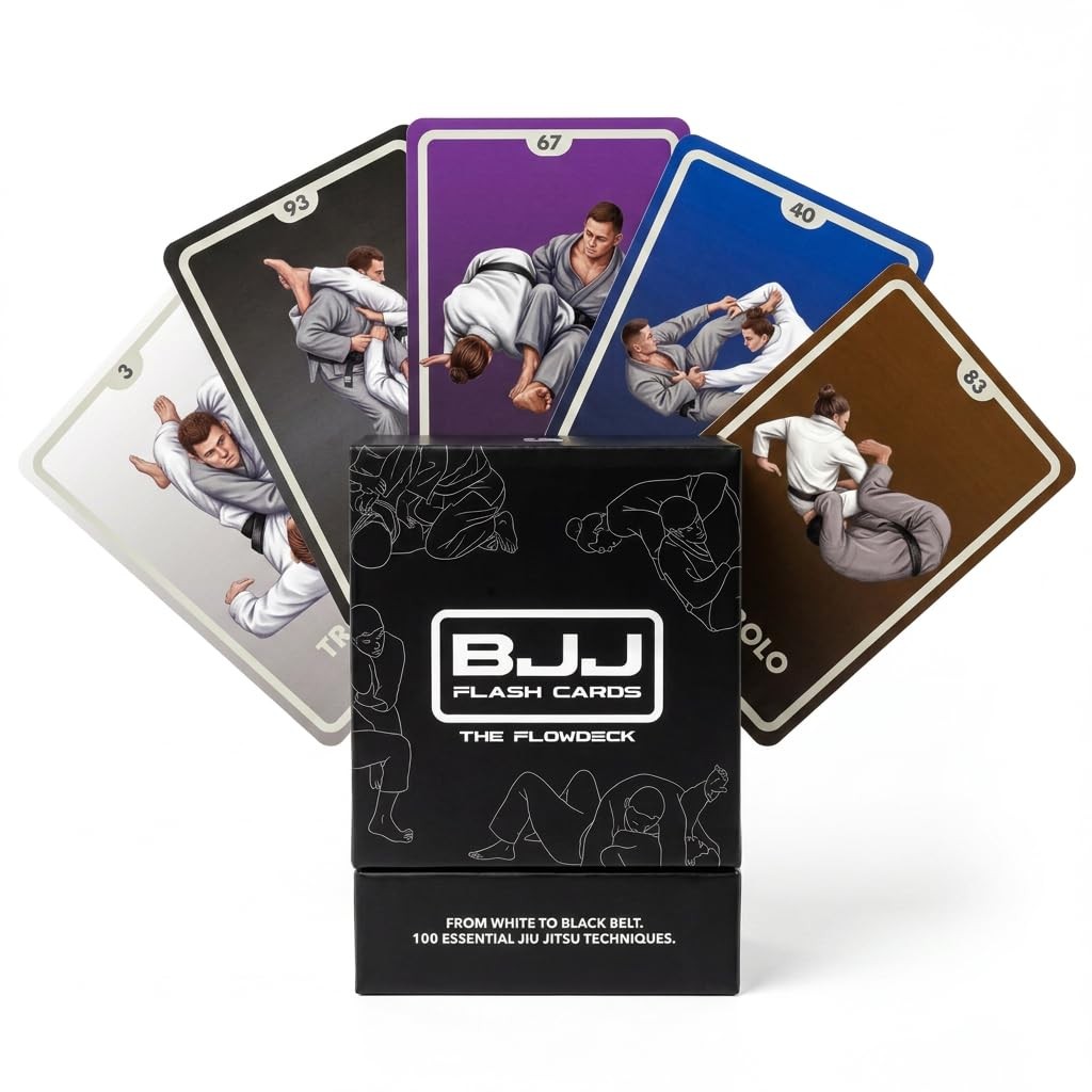 BJJ Flashcards – Jiu Jitsu Training 100 Cards Set | Step-by-Step Techniques, …