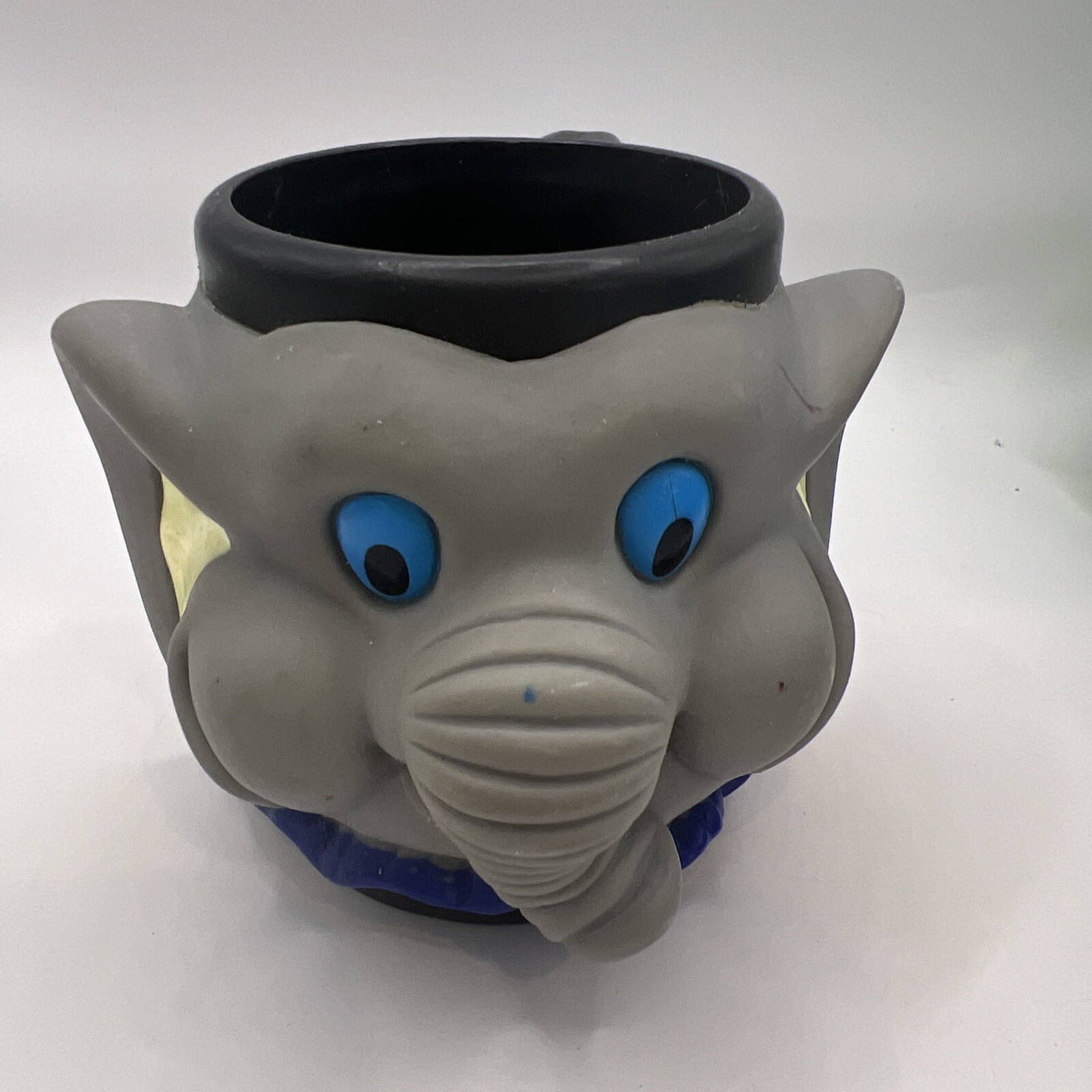 2003 Super Duper Publications Animal Set 4 Mugs Monkey Elephant Hippo Rhino