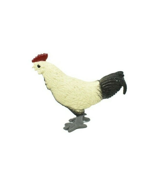 Chicken, Rooster Realistic Toy Model Plastic Barn Farm Animal, 2 1/8″ F4255