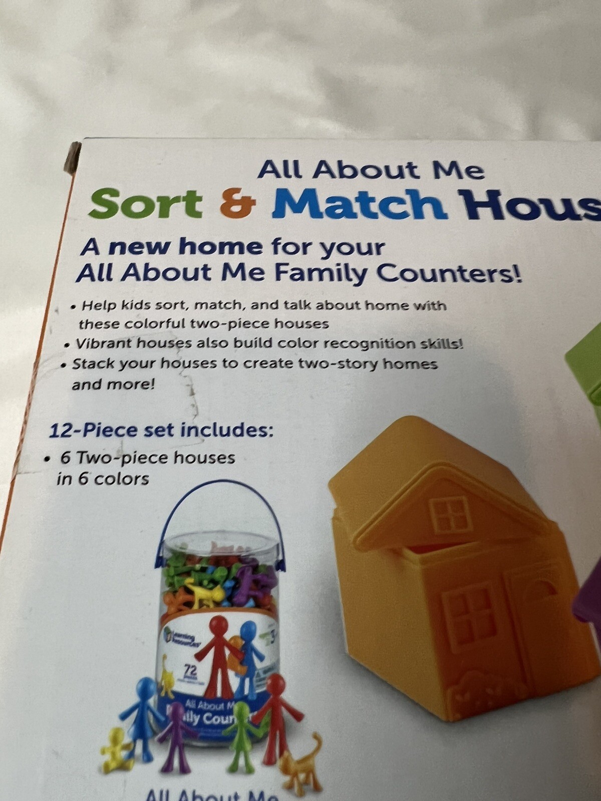 Learning Resources All About Me Sort & Match Houses, Set of 6 NEW