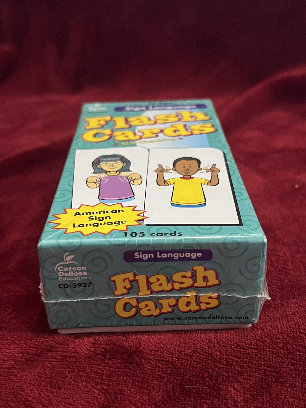 Brand New Sign Language Flash Cards CD-3927 ASL Alphabet, 123s, Common Words