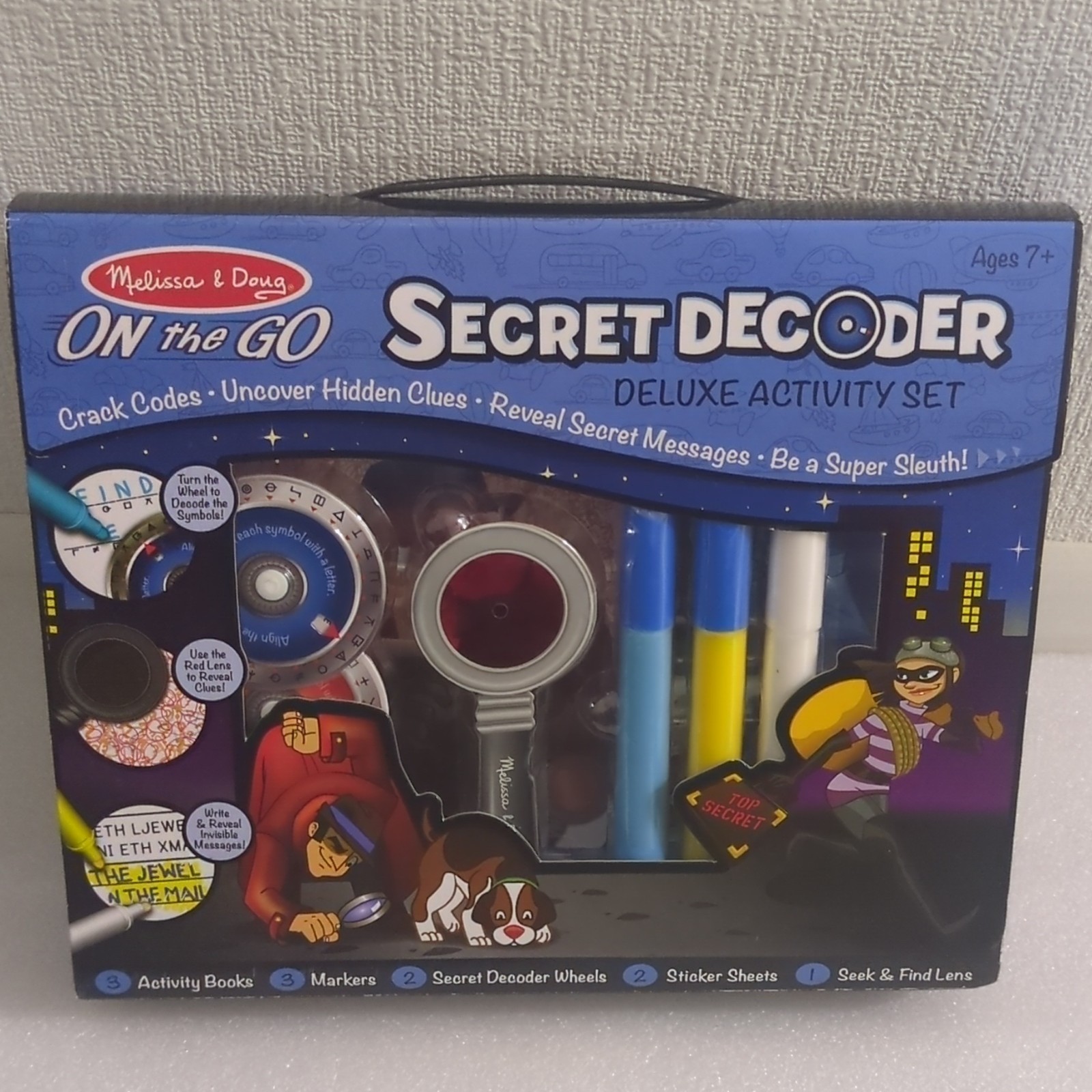 Melissa & Doug Secret Decoder Deluxe Activity Set Detective Mystery Ages 7+ 5238