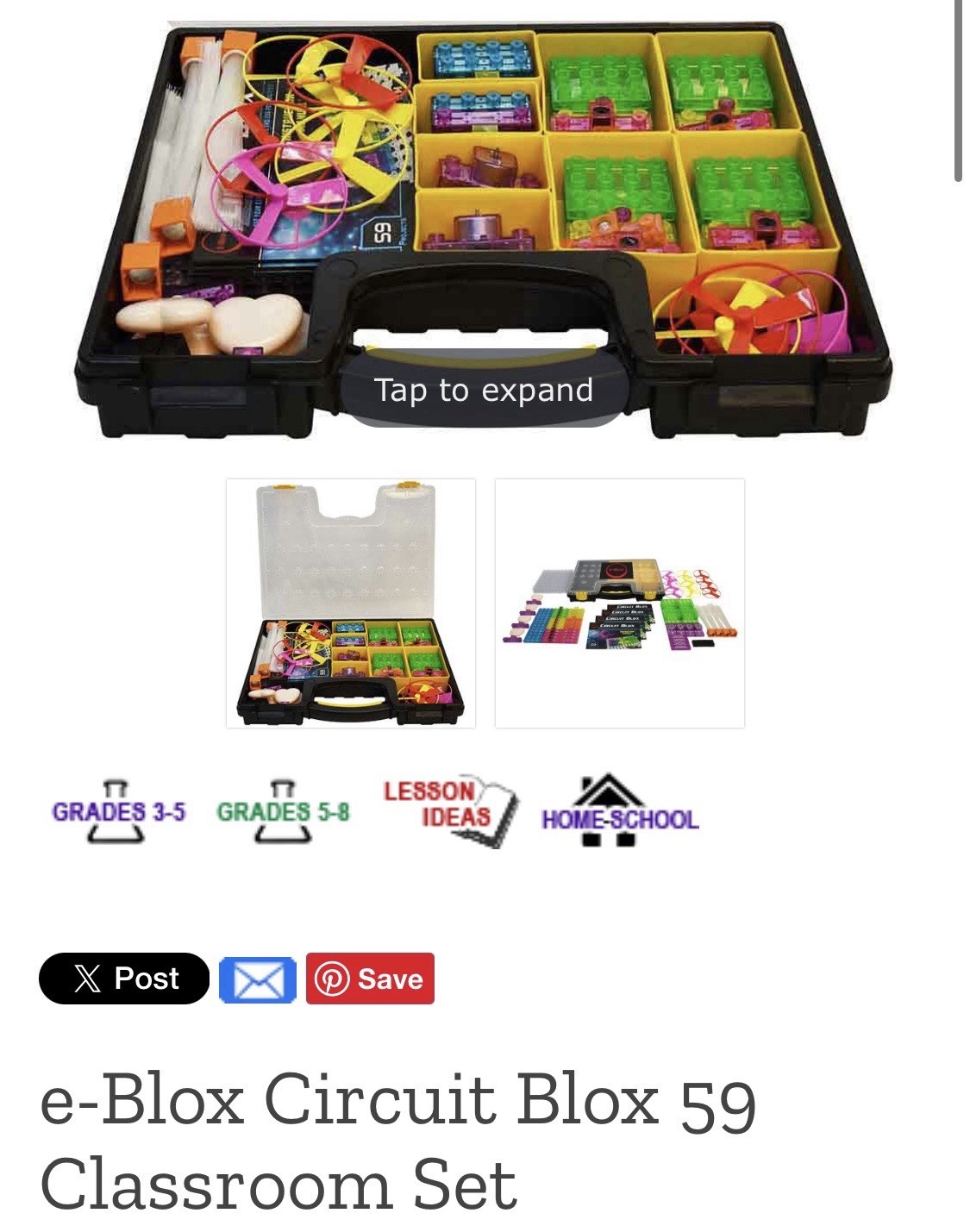 NEW e-Blox Circuit Blox 59 Classroom Set Up Educational Building STEM ACTIVITY