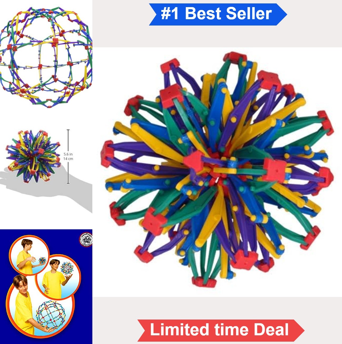 Expanding Sphere Toy Mini Geometric Ball Educational Object Art Kinetic