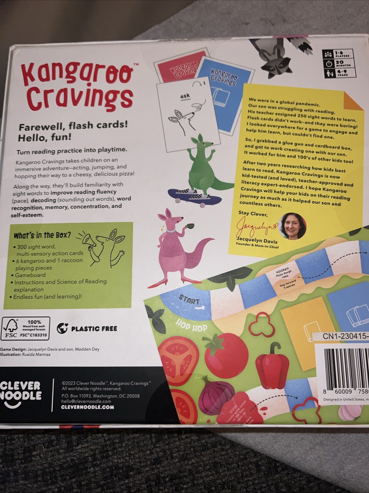Kangaroo Cravings 300 High-Frequency Sight Words Game-1st Edition-As Seen On GMA