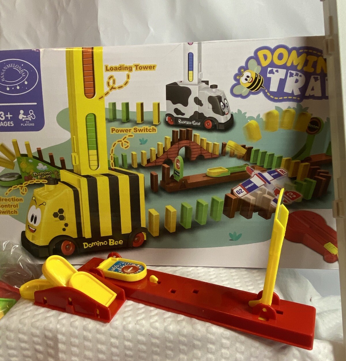 Domino Train Kids Automatic Electric Dominoes Train Educational Toys Girls Boys