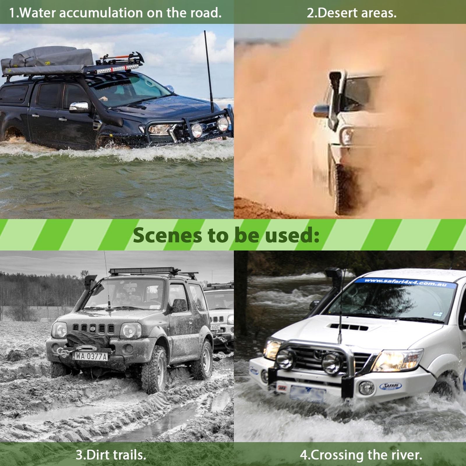 SCITOO Auto Snorkel Kit Replacement Compatible for 1999-2004 for Land Rover f…