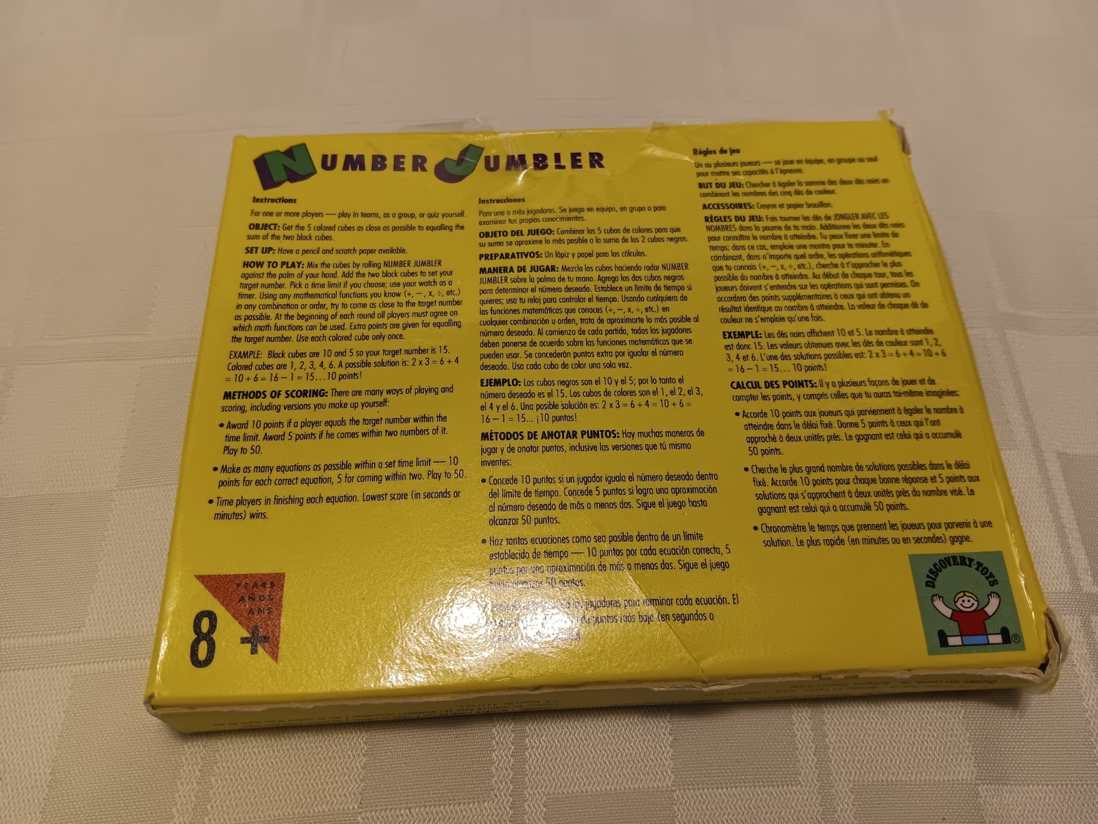 Number Jumbler Discovery Toys Math Mixer Learning Dice Vintage 1992