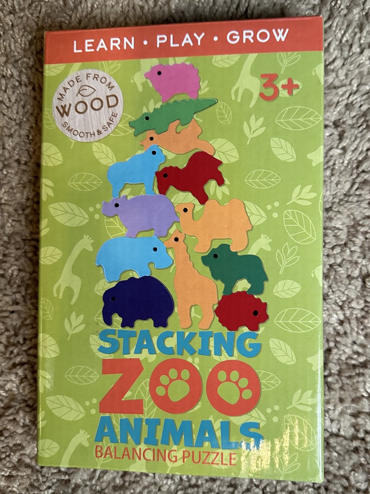 Stacking Zoo Animals Balancing Puzzle (Wood)