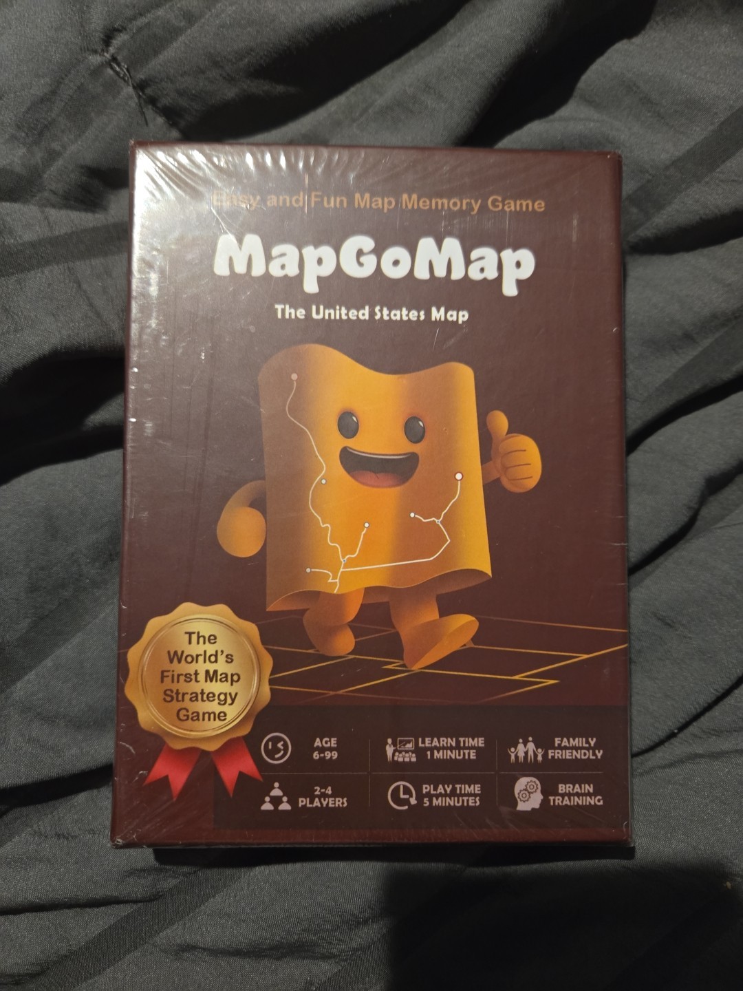 MapGoMap Map Memory Card Game USA Geography Learning Strategy Board Games Age 6+