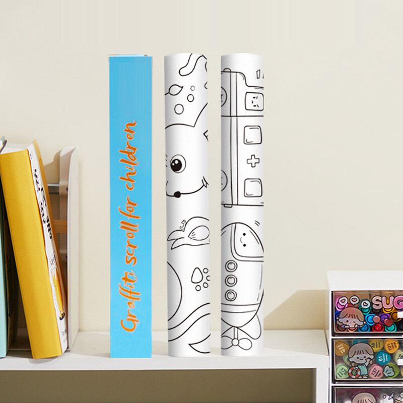 3-Meter Graffiti Scroll Children’s Drawing Roll DIY Kid Painting Educational Toy