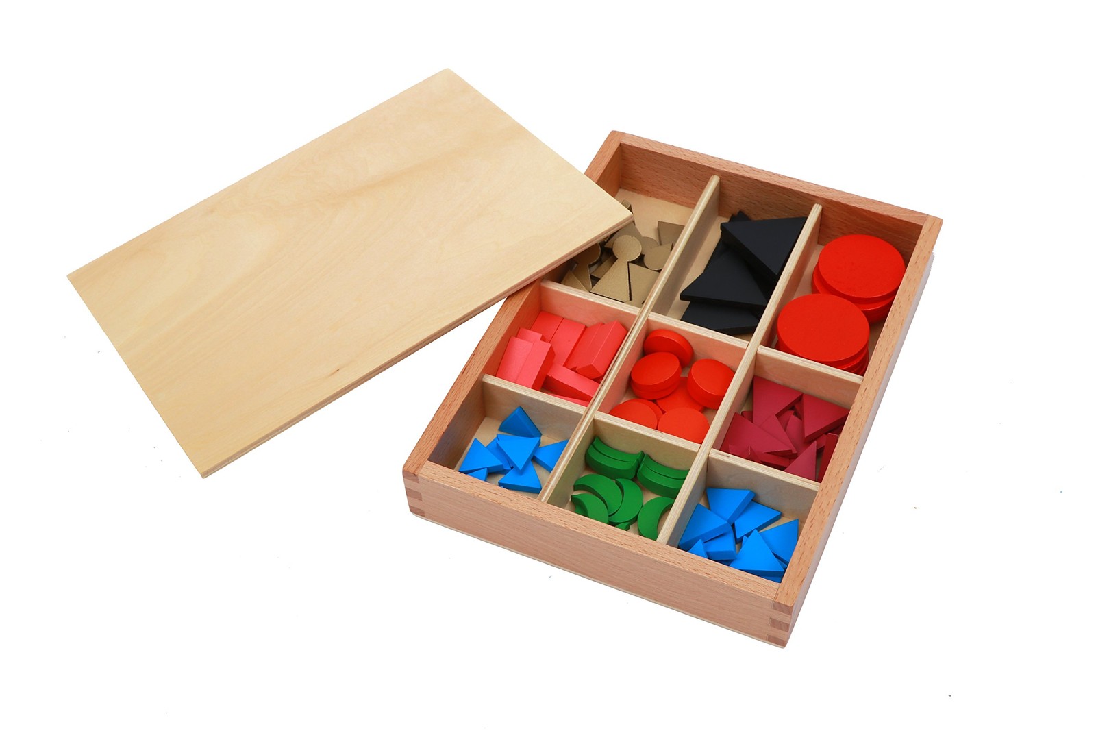 Basic Wooden Grammar Symbols with Box Montessori Grammar Learning Language De…