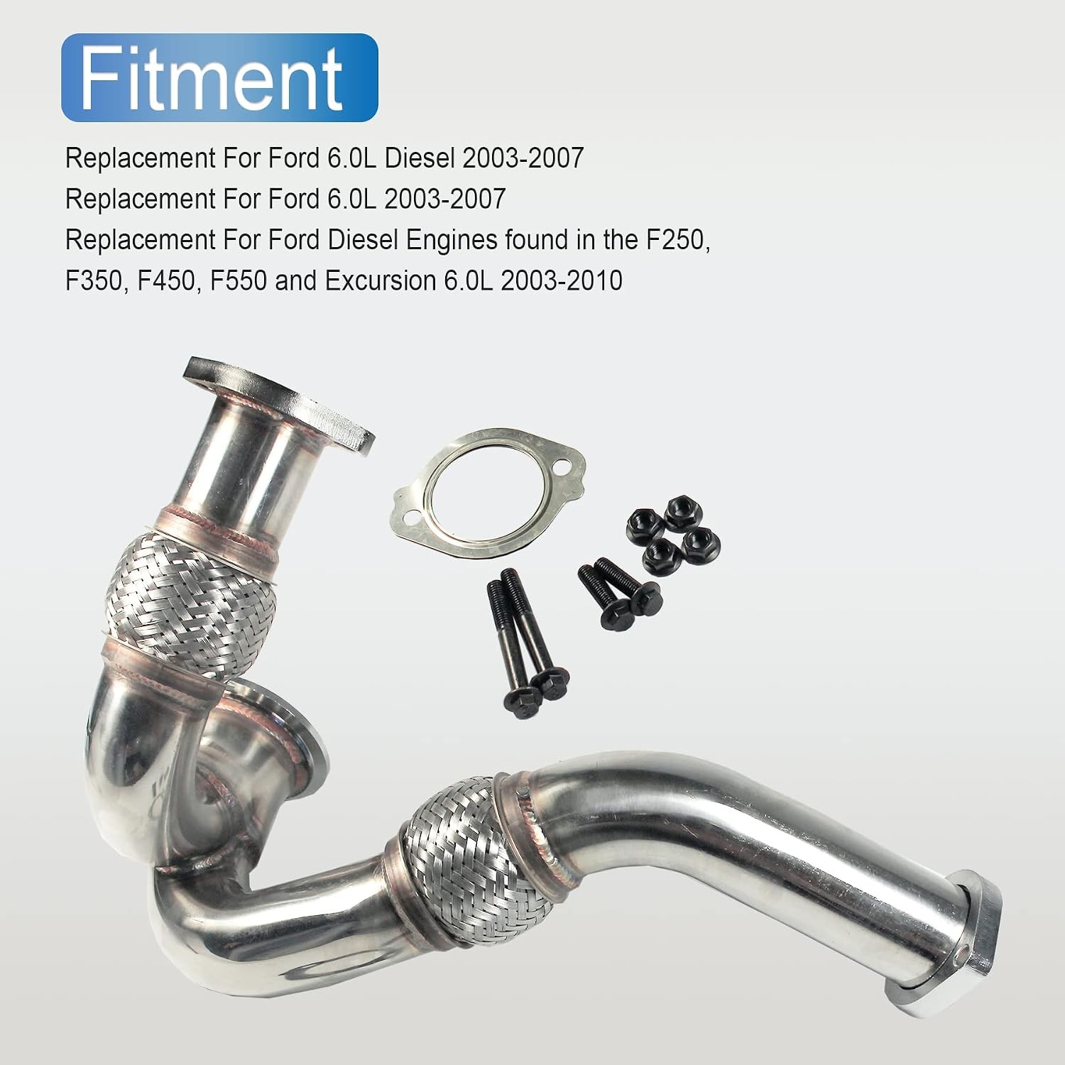 Ford 6.0L Turbo Y Pipe Up Pipe Kit JDMSPEED 5C3Z6K854CA