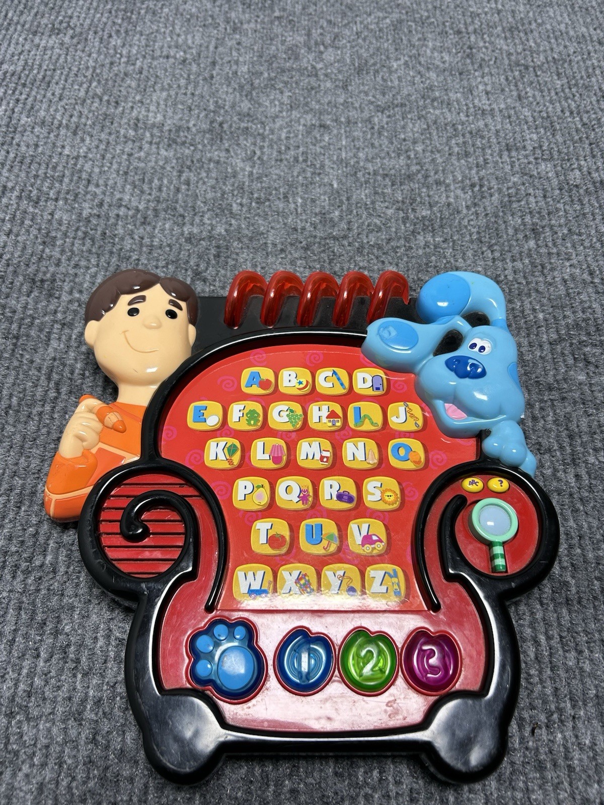 Blue’s Clues Electronic Alphabet Joe Learning Letters Notebook Game Vintage 2001