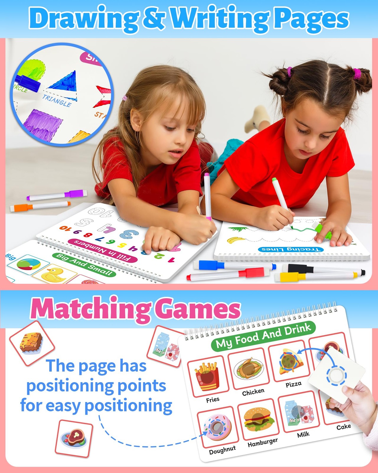 Montessori Preschool Busy Book for Toddlers 3-5, Preschool Learning Activitie…