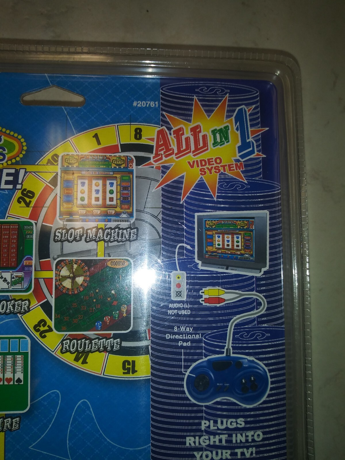 VS Maxx Plug and Play 5 Casino Games All in 1 TV Video Game – Poker Roulette