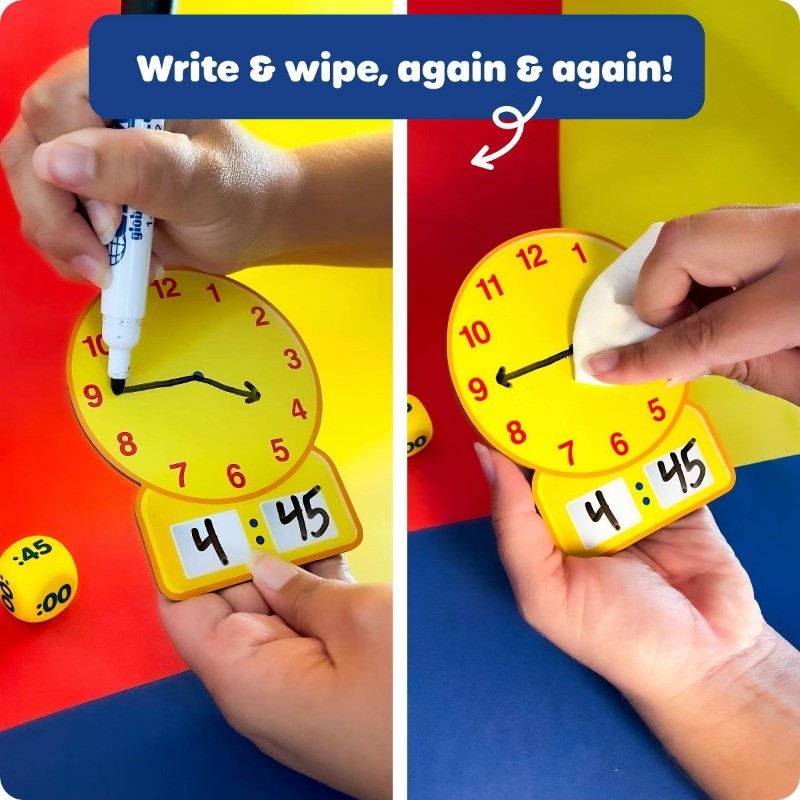 Time Activity Set, Teaching Time Activity, Kids Learning Clock