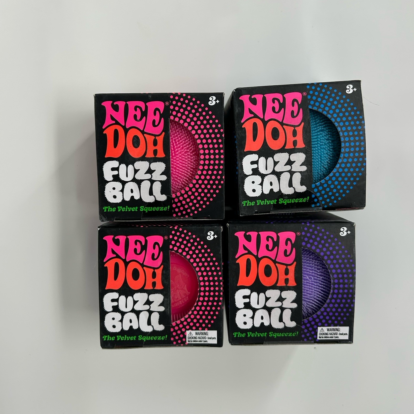 Schylling NeeDoh Fuzz Ball Squishy Stress Toy 1 Color Vary NEW Free Shipped