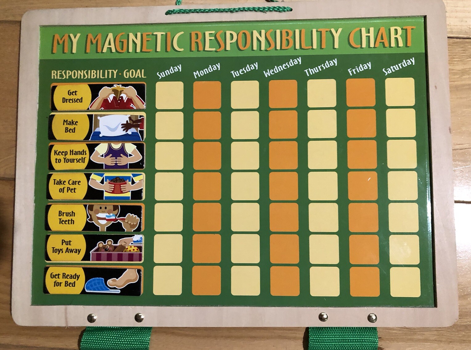 Melissa & Doug My Magnetic Responsibility Chart Child’s Wood Value & Chores