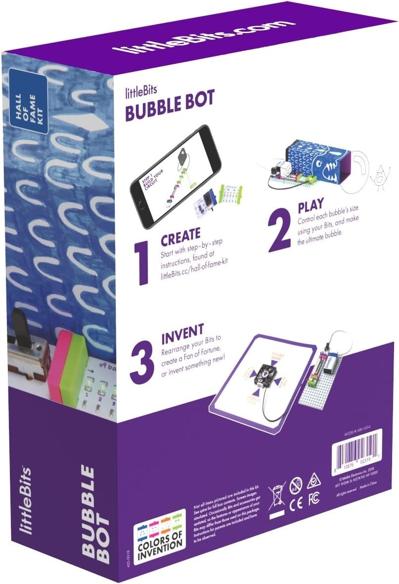 littleBits Hall of Fame Bubble Bot Starter Kit, Purple