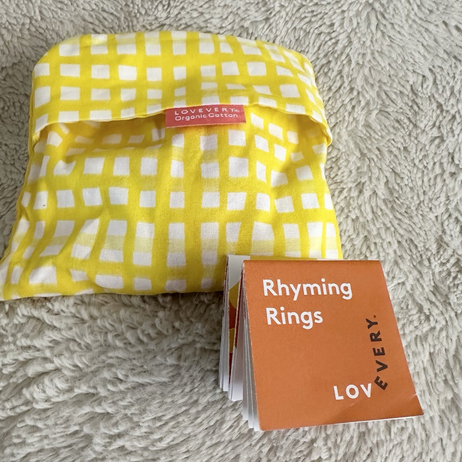 Lovevery Rhyming Rings Complete Learning Toy Set With Storage Pouch