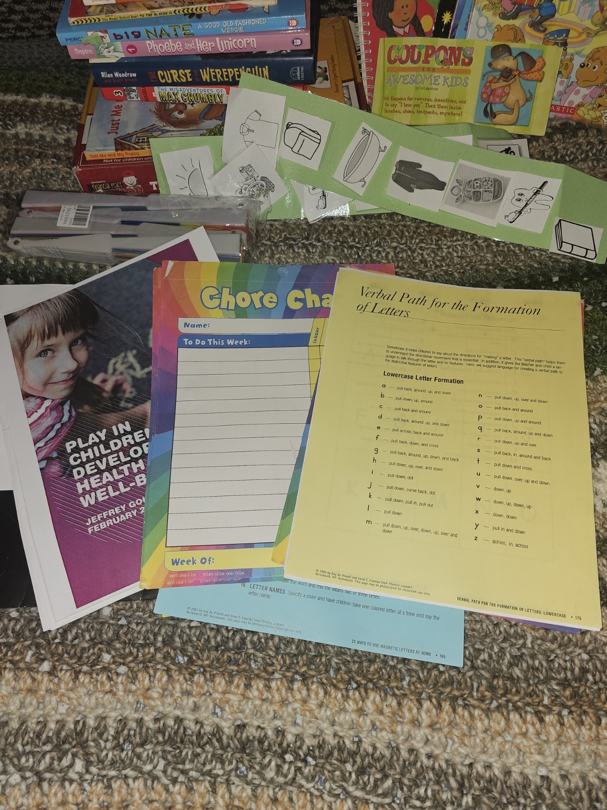 Homeschool Educational Elementary Lot Books Alphabet Ages 4-11