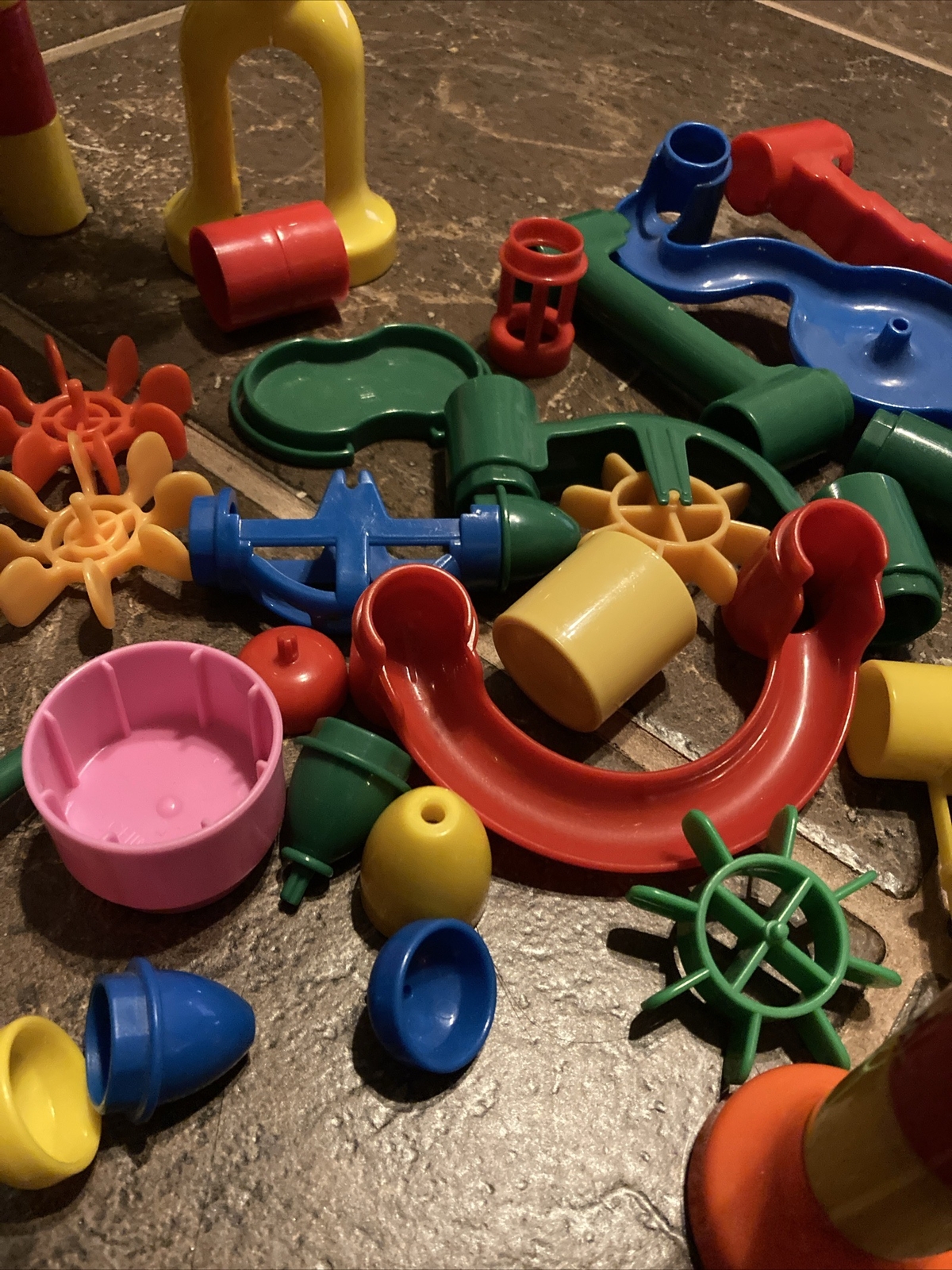 Marble Run Works Construction Toy Race Building Set Coaster Track Paths 70+PCS