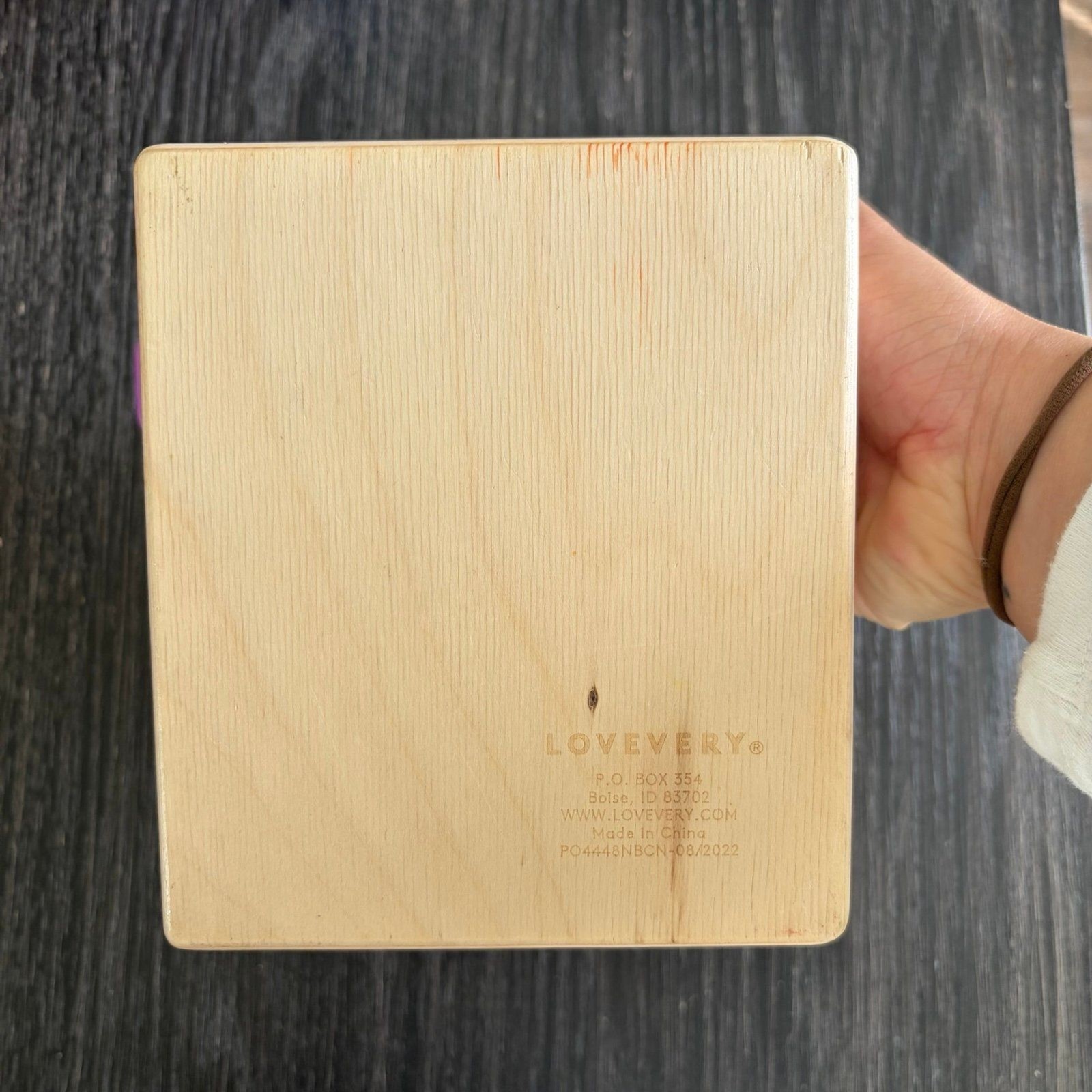 Lovevery Wooden Peg Drop, which is part of The Thinker Play Kit for 11-12 month