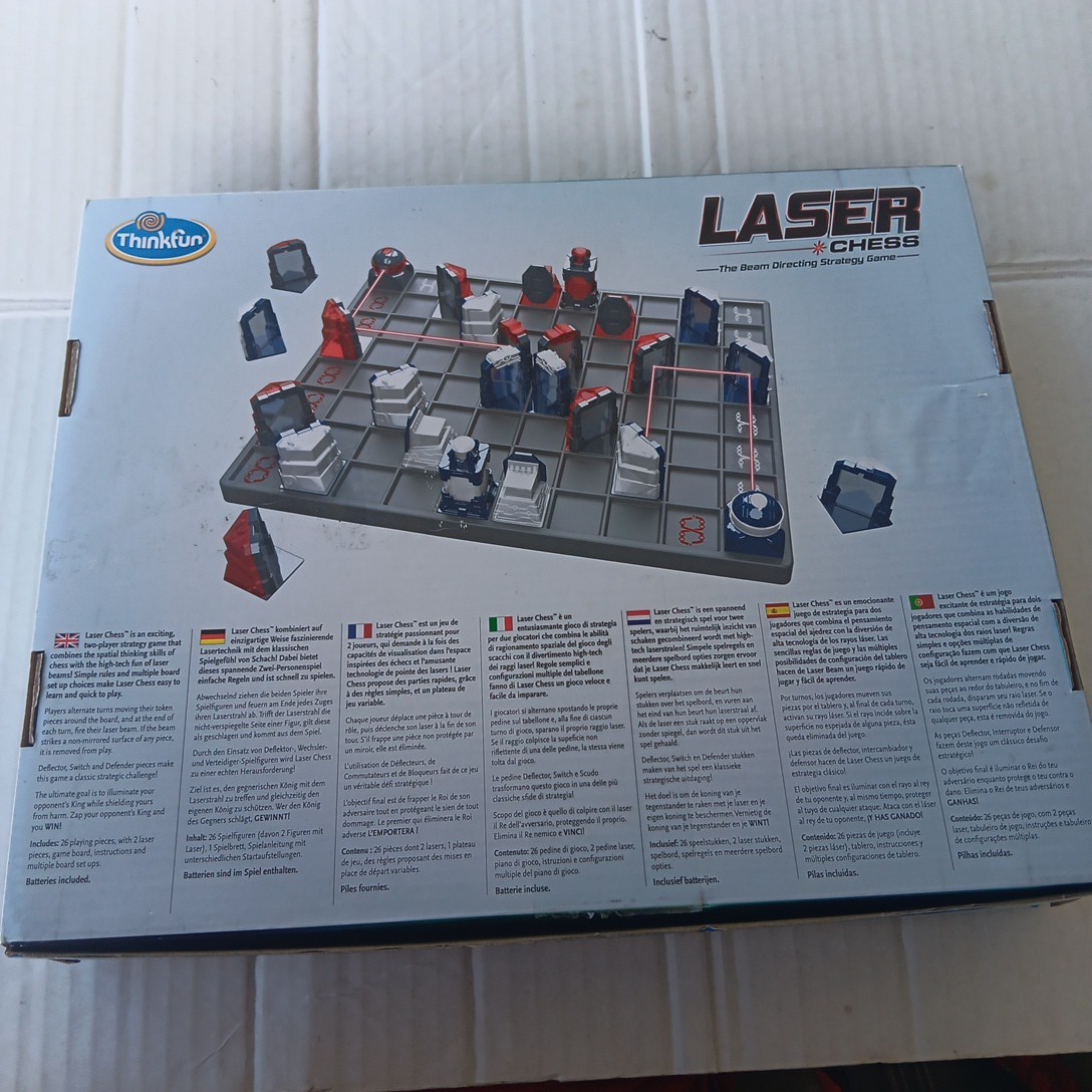 ThinkFun Laser Chess Two Player Strategy Beam Directing Game Toy – Complete