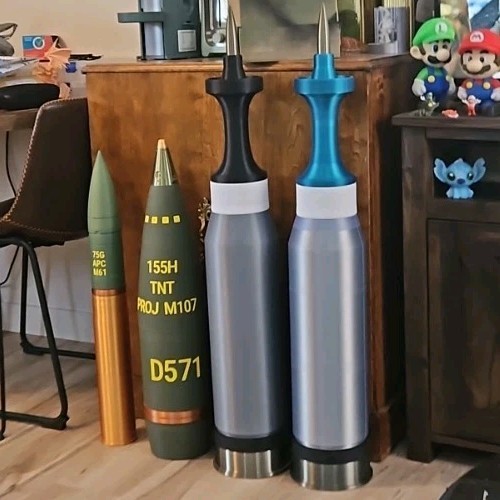 FAKE M829A2 APFSDS Abrams Tank 120mm Round Accurate Size Plastic Replica BLUE