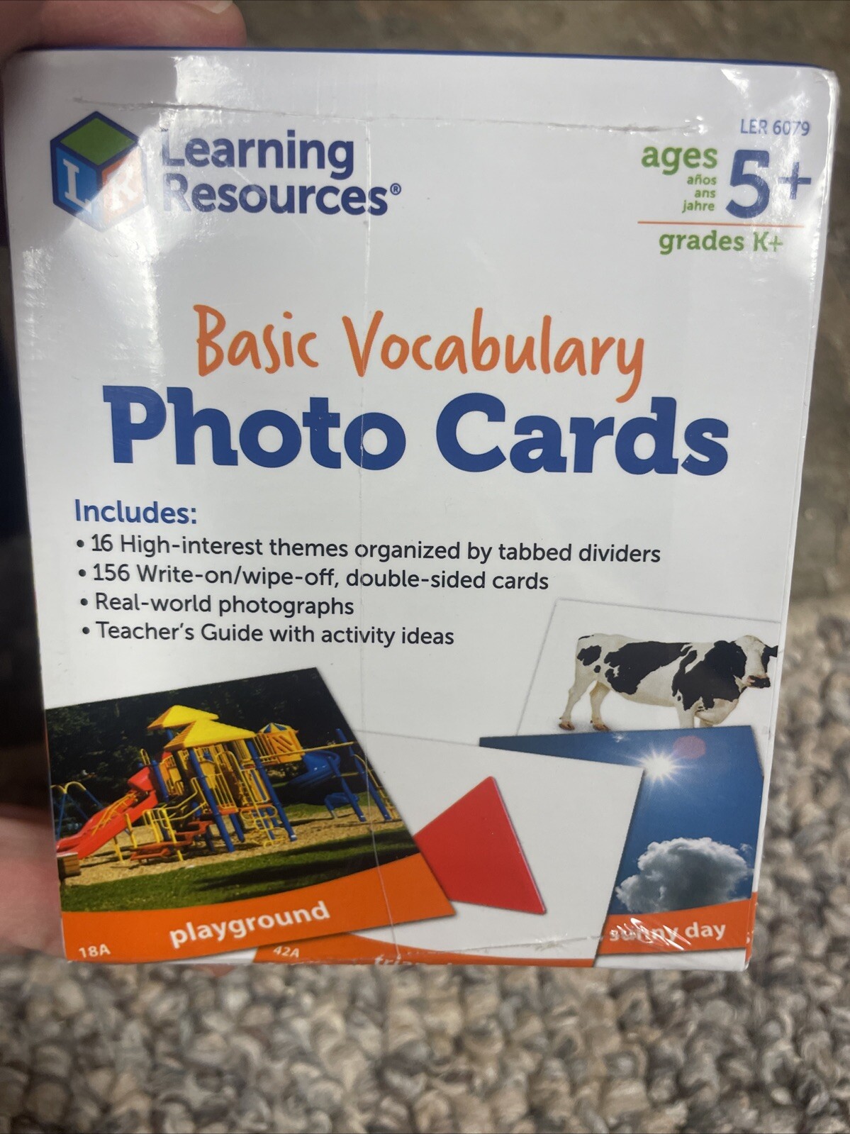 Learning Basic Vocabulary Photo Cards Phonics Learning 156 Cards Ages 5+