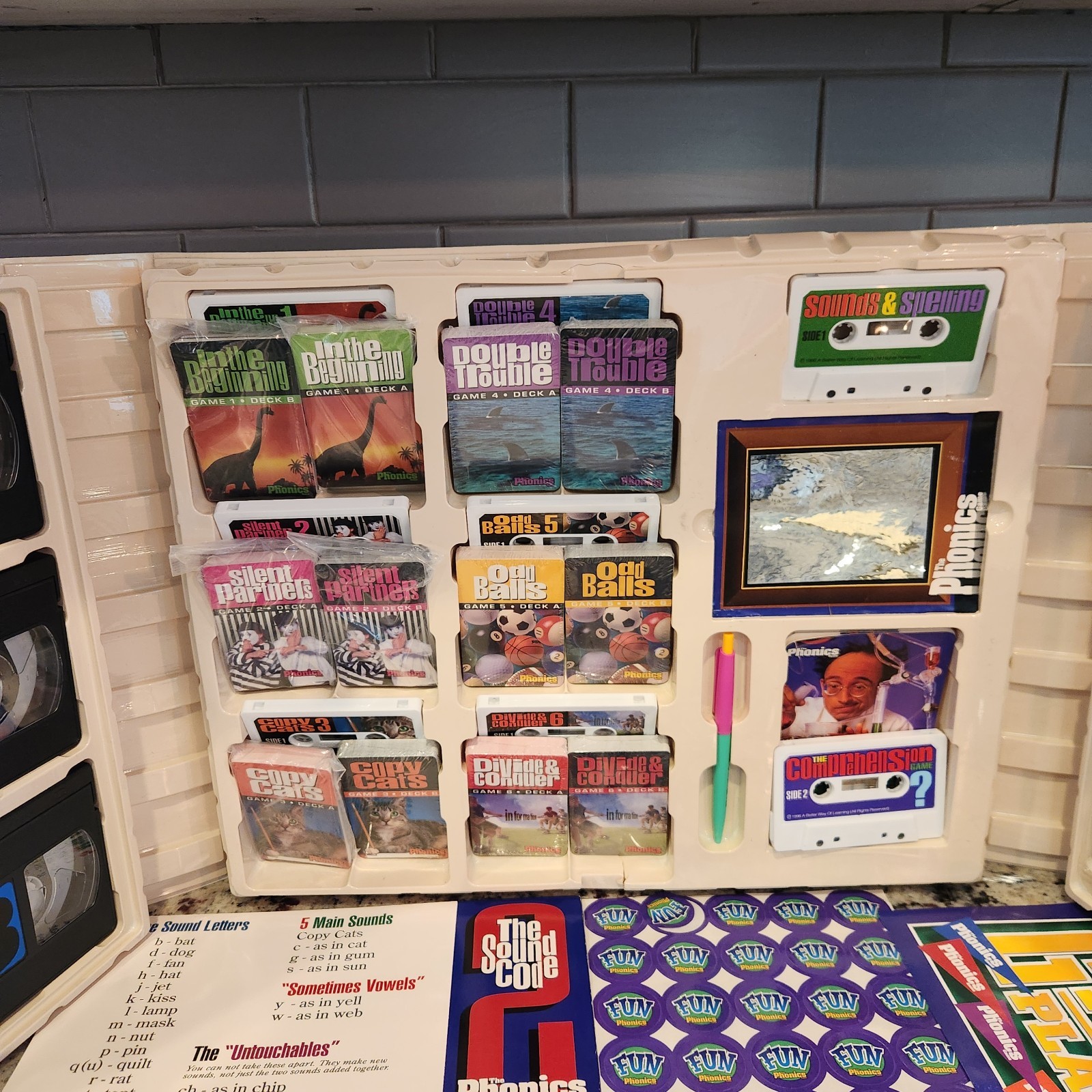 Phonics Game For Better Reading VHS & Cassette Set 90’s -Only Missing Play Book