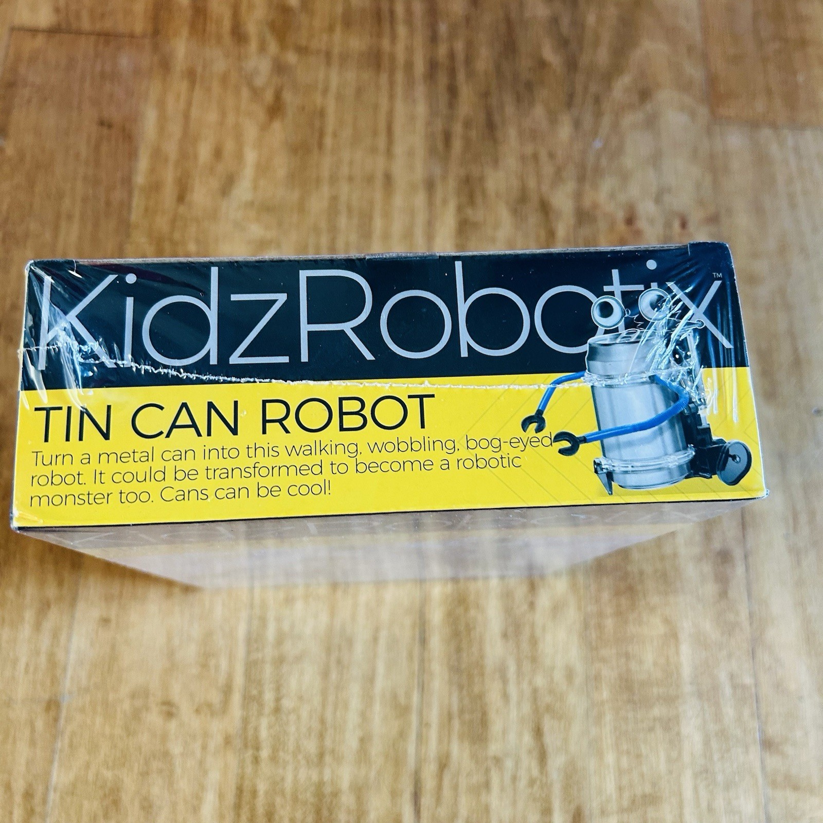 STEM Toy Robot Model Build Kit DIY Education Tin Can Kidz Robotix NEW Sealed