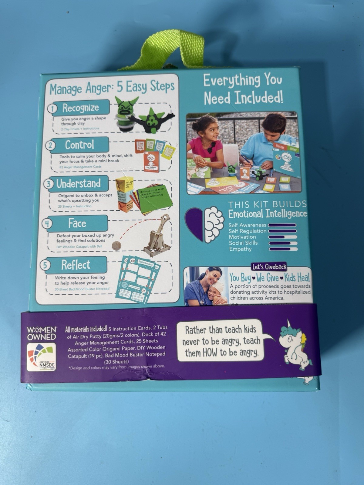 Open The Joy – Anger Management Box – Calming Activities, Ages 4-6 with adult