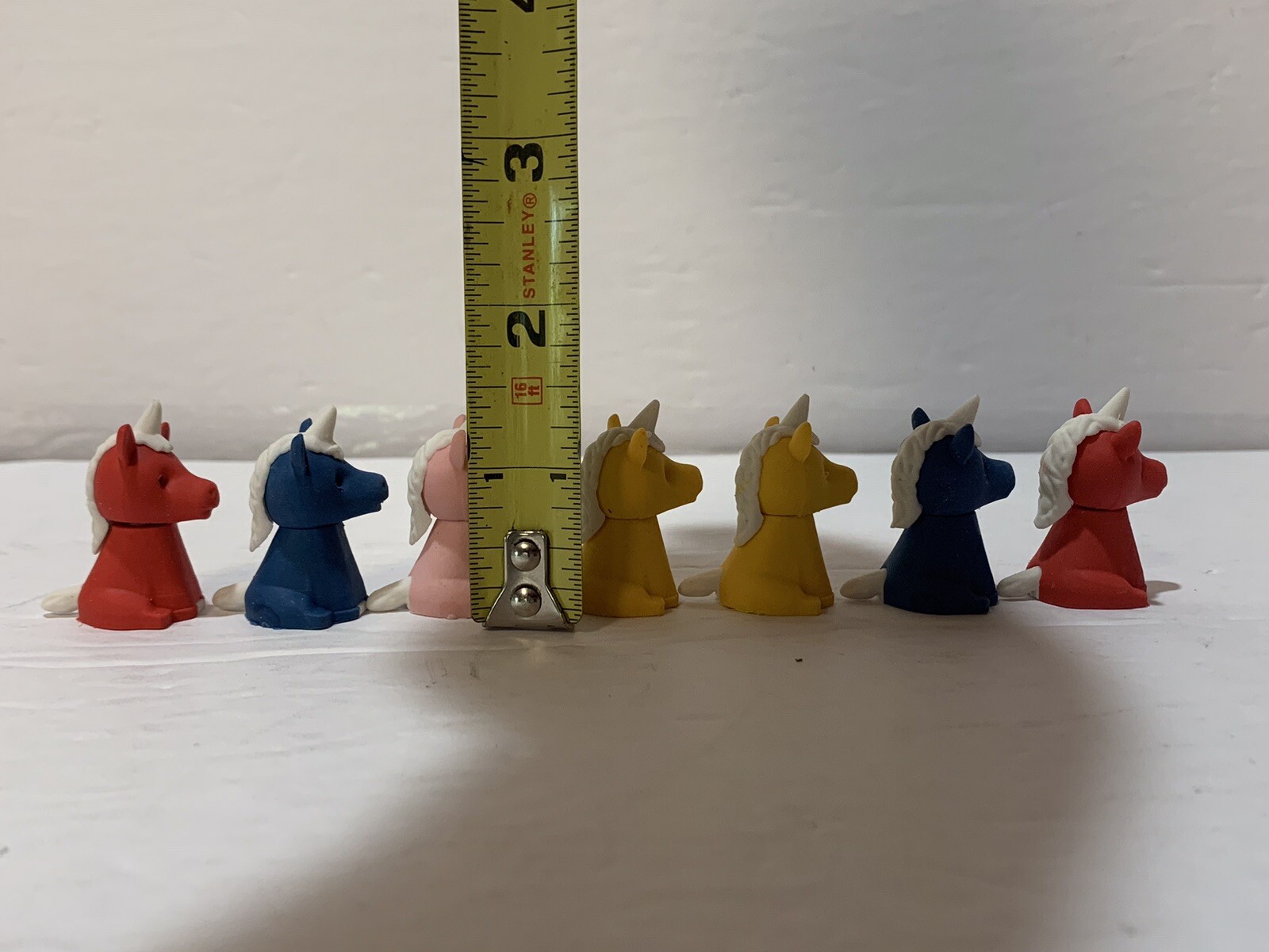 IWAKO Eraser Japanese Puzzle Colorz Unicorn 7 Erasers pink yellow blue red