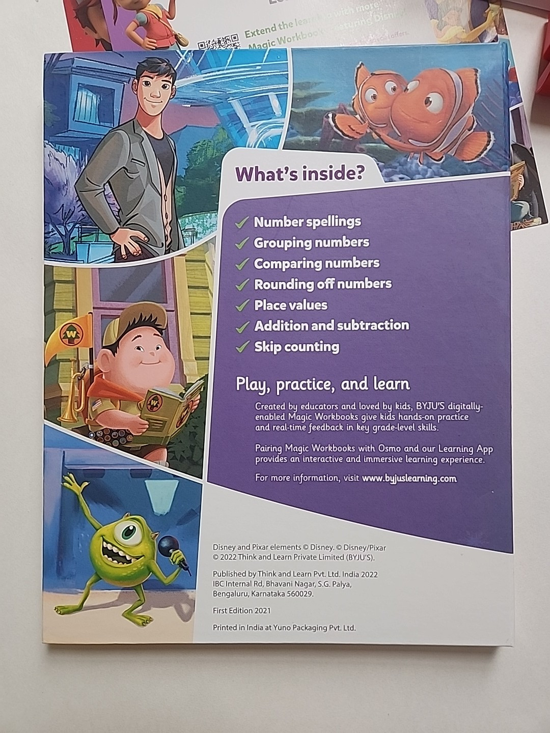 BYJUS Learning Kit: Disney, Grade 2 Learning Kit Active Learning Math Reading
