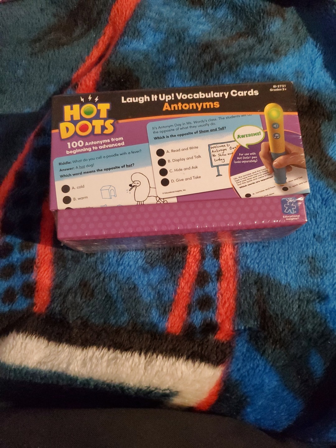 Hot Dots Lot Of 3 Science,Vocabulary,Antonyms Cards All Sealed
