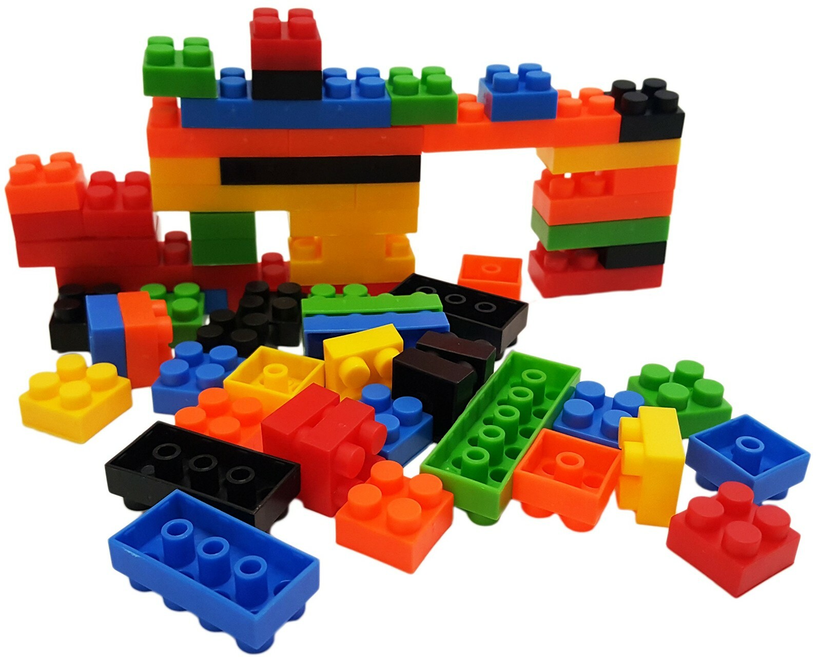 Bulk Set of Building Block Sets – Brick, Table , Armed Circular Style – Assorted