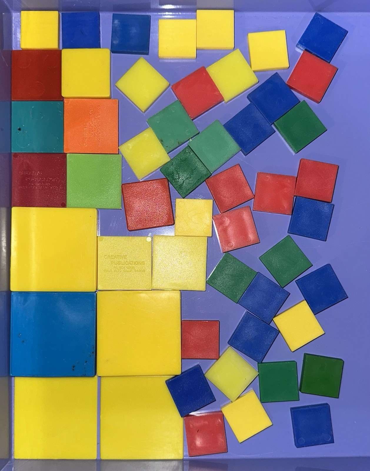 Colorful Acrylic Math Manipulative Shapes Assorted Sizes Sensory Light Tables