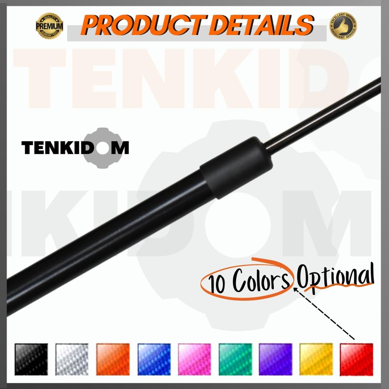 Front Hood Struts Compatible with Ford Mustang S197 2005-2009 Shock Lift Supp…