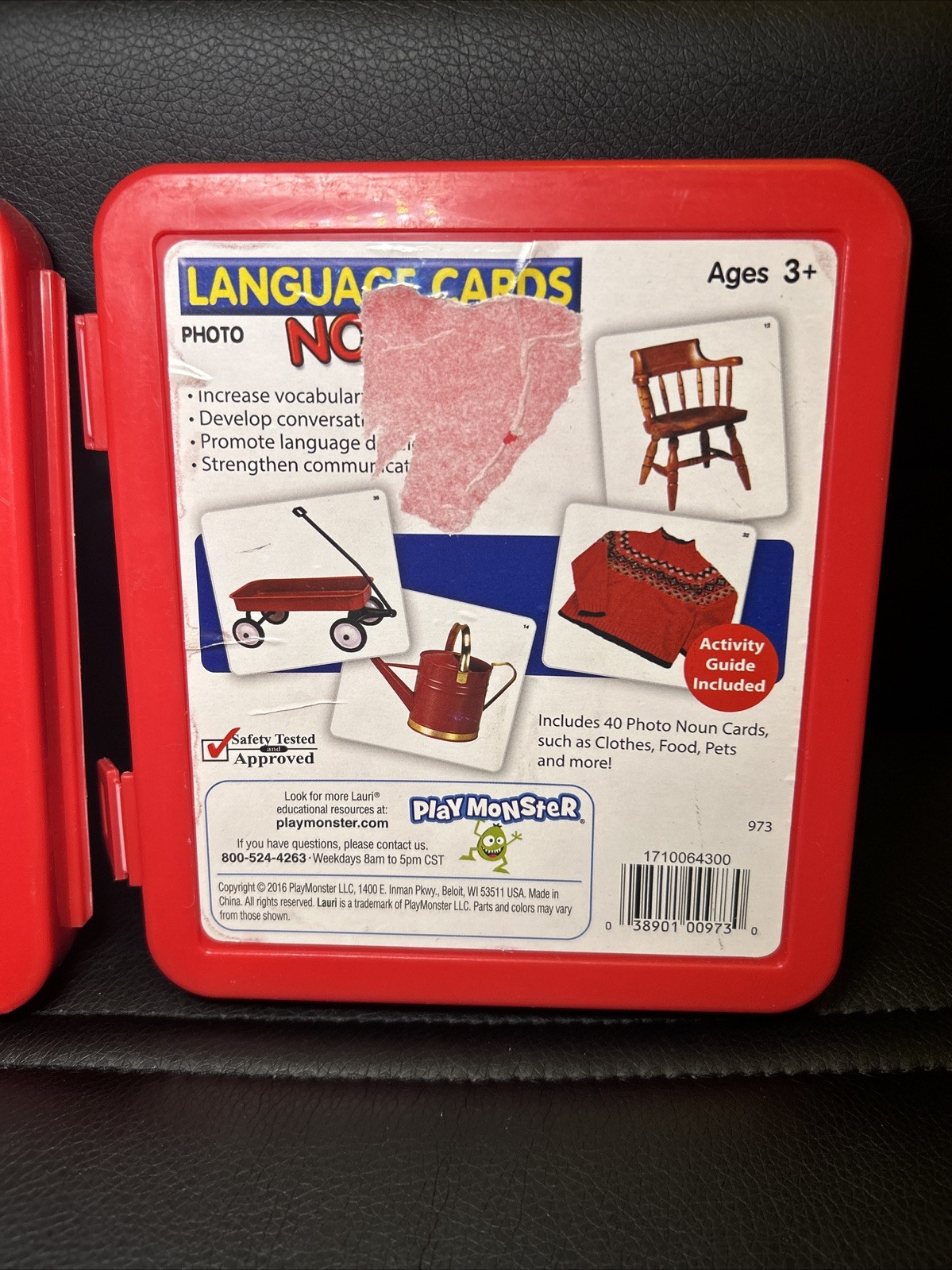Lauri Language Cards Ages 3+ Photo Actions & Nouns COMPLETE Play Monster Speech