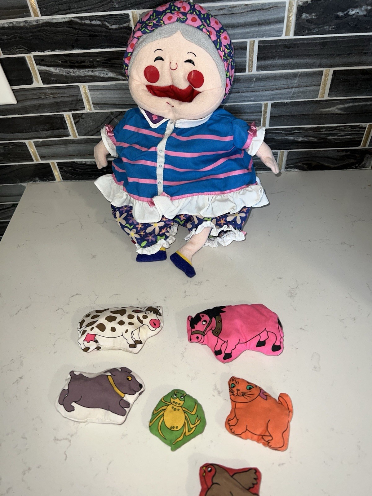 Childs Play DOLL There Was An Old Lady Who Swallowed the Sea Plush 6 Animals