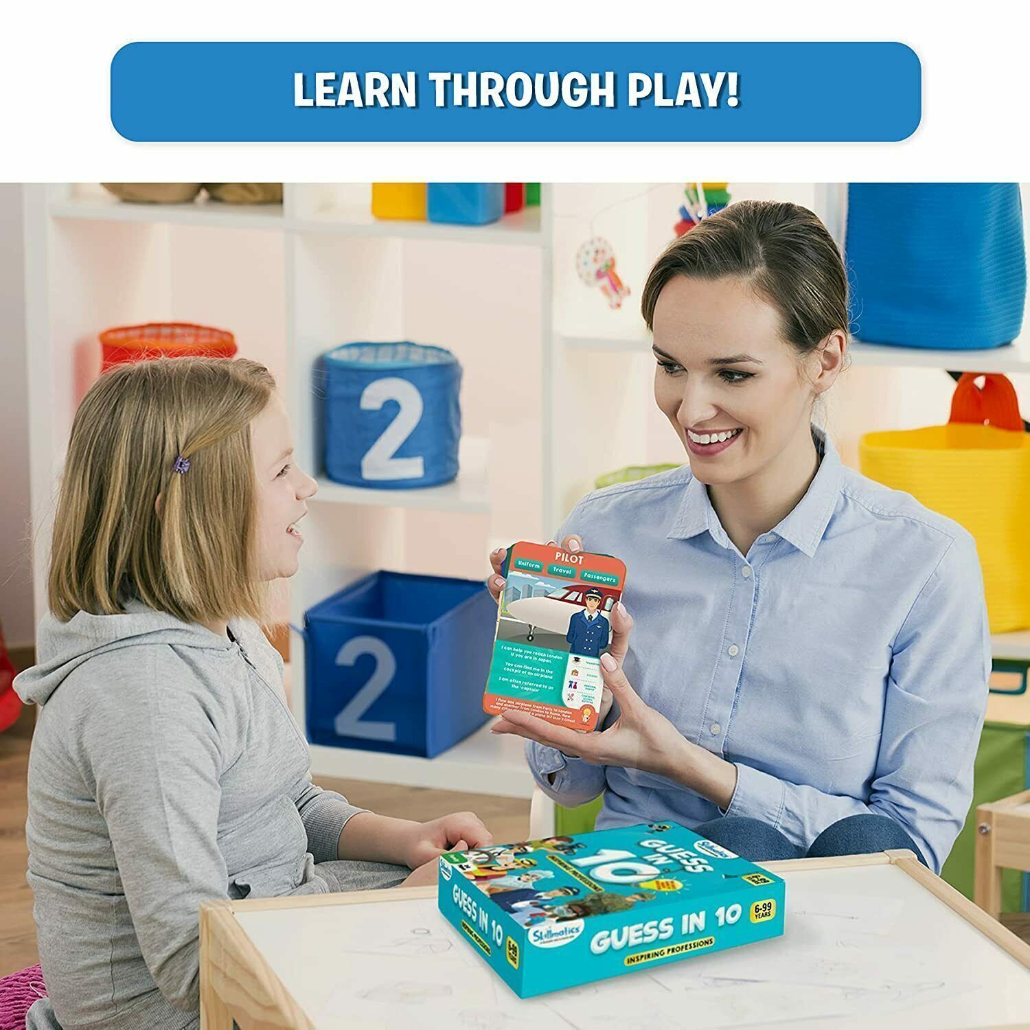 Guess in 10 Inspiring Professions Card Game for Ages 6+ Years & Up