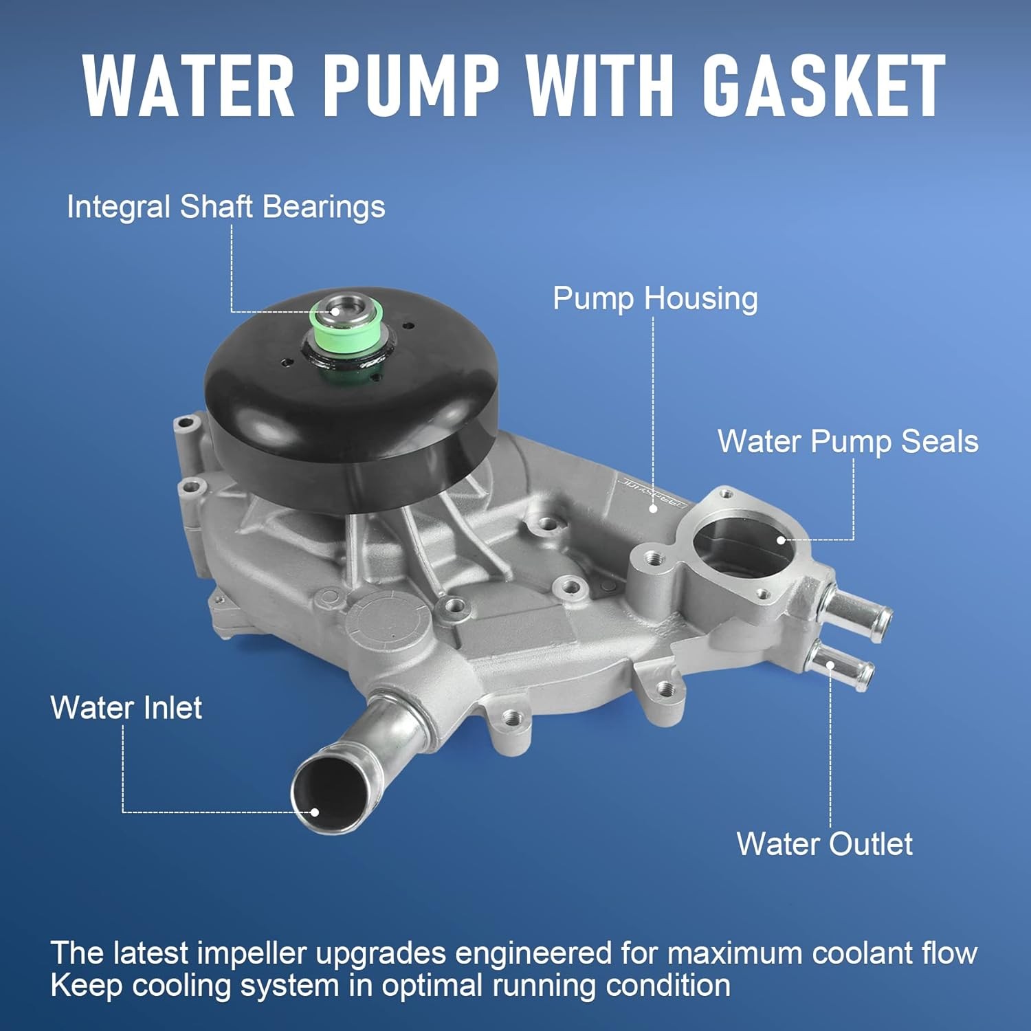GM 5.3L Water Pump w Gasket Chevy GMC Tahoe Yukon