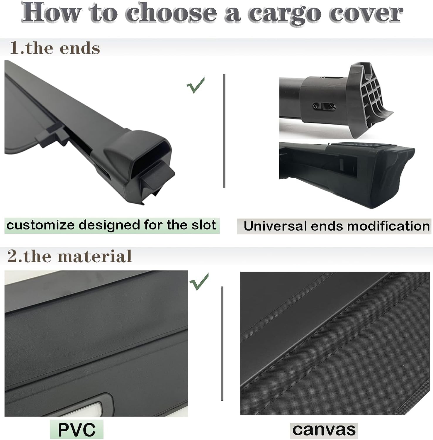 Vesul Retractable Cargo Cover for Grand Cherokee 2022-2025(2 Row WL)