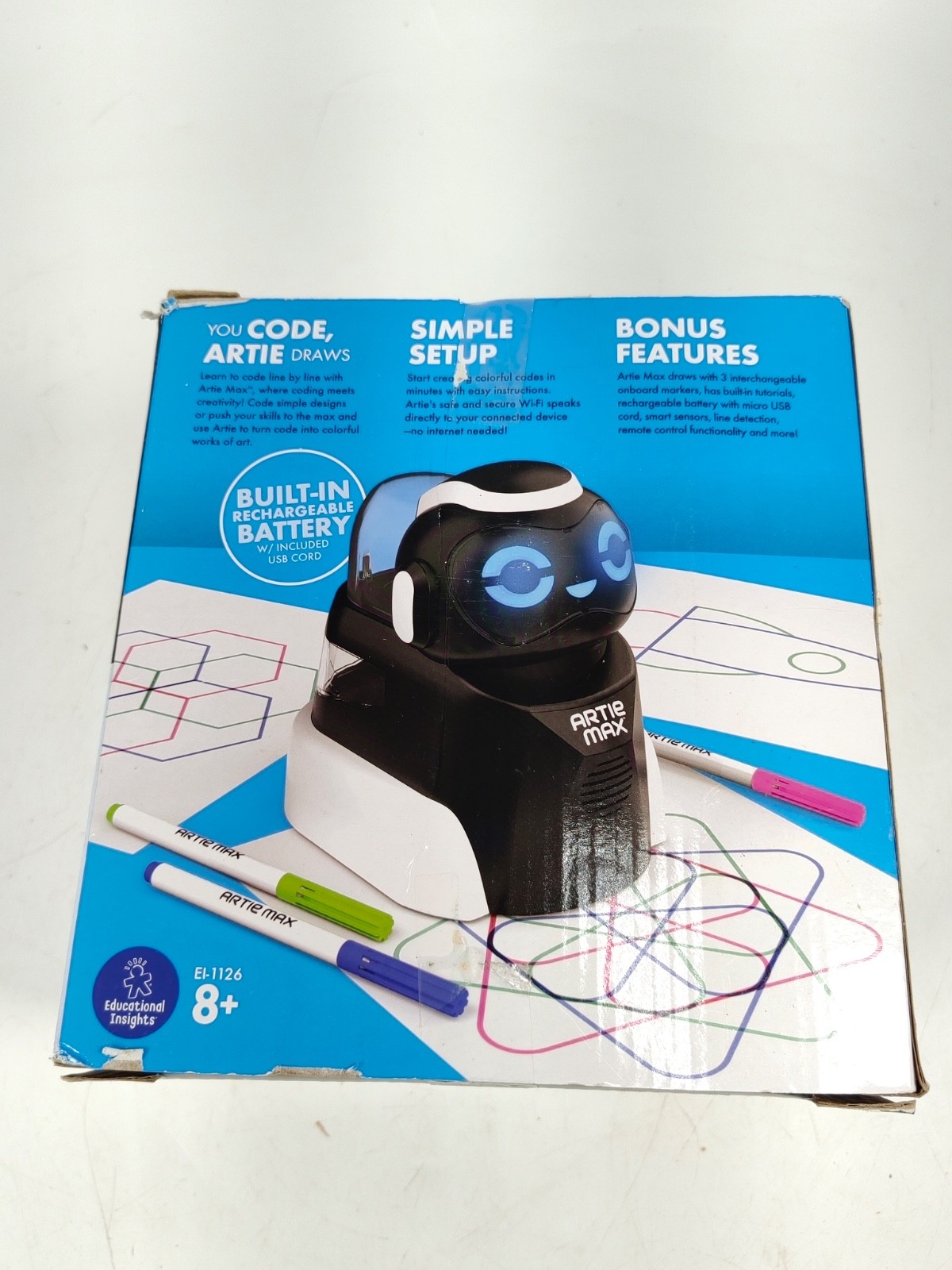 Educational Insights Artie Max The Wi-Fi Robot That Teaches Coding