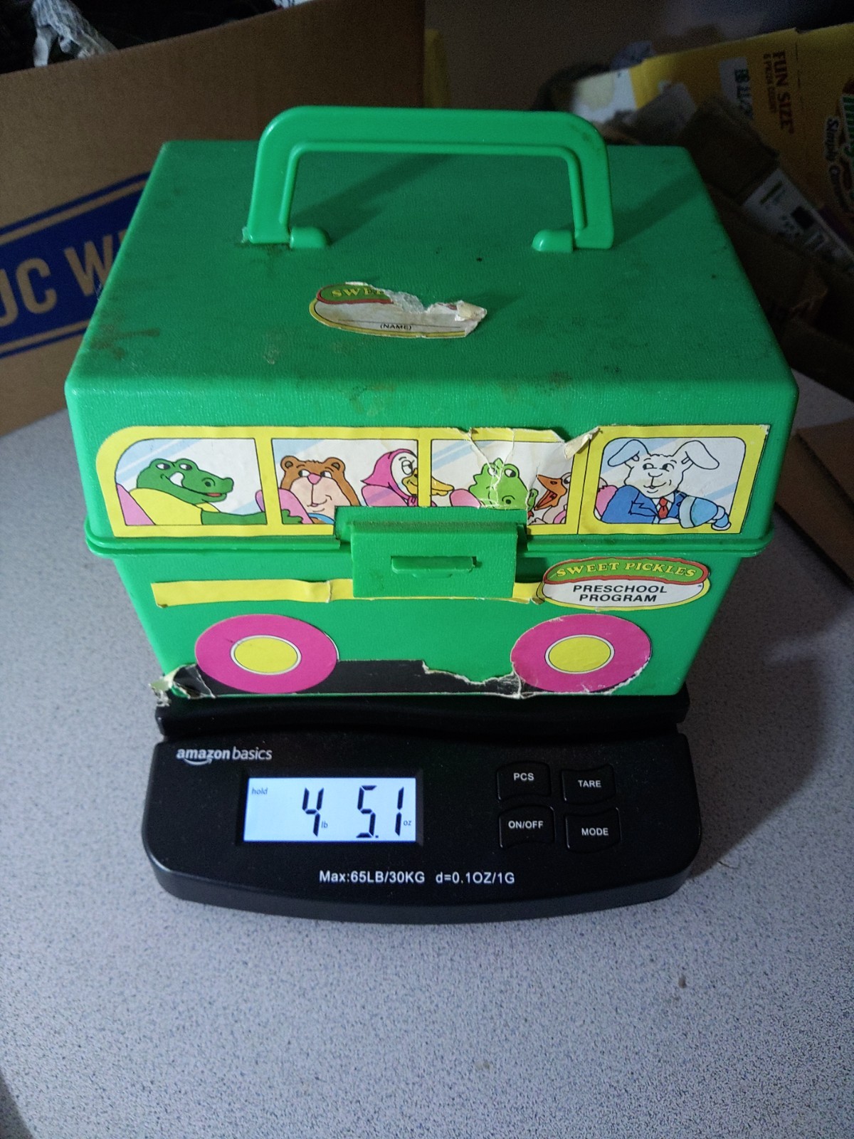 Vintage Sweet Pickles Preschool Program Learning Case Activity Bus With Cards