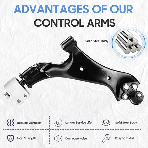 Front Lower Control Arms w/Ball Joints Sway Bar Links Replacement Suspension Kit