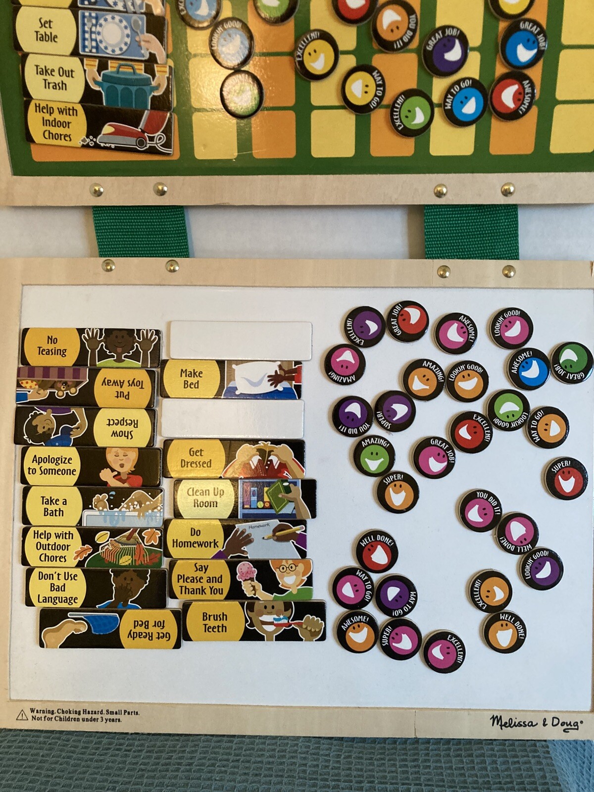 Melissa And Doug My Magnetic Responsibility Chart Kids Educational Organize A18